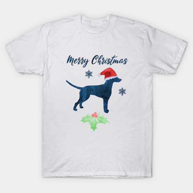 Christmas Dalmatian Dog Artwork T-Shirt by TheJollyMarten